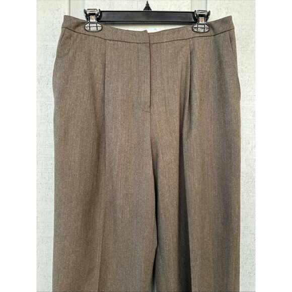 Talbots Women’s 12 Wool Dress Pants Wide Leg Lined Career Country Club Cleaned - Picture 5 of 14
